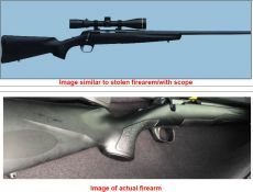 A firearm has been stolen in an unlawful entry of a Tennant Creek home earlier this week