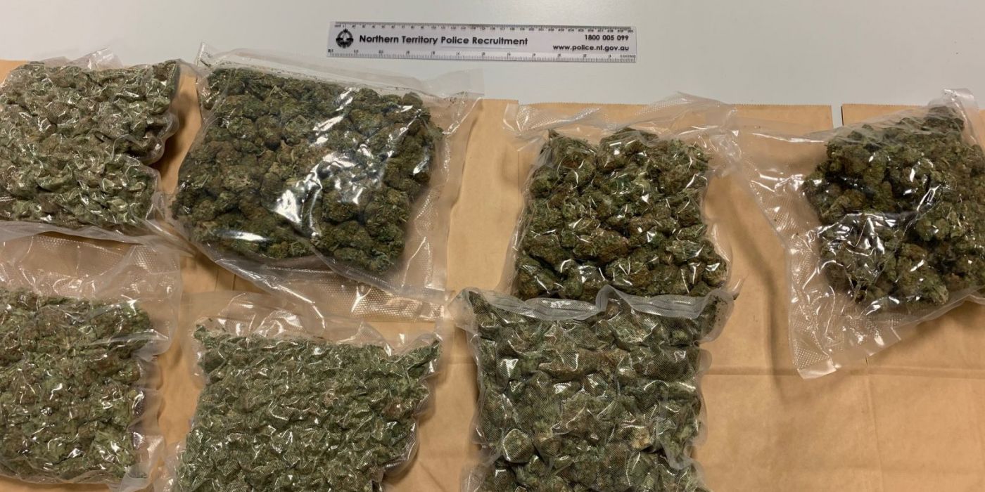 More than 1.4kgs of Cannabis was found in the back of a vehicle by members of the Tennant Creek Investigations Unit yesterday.
