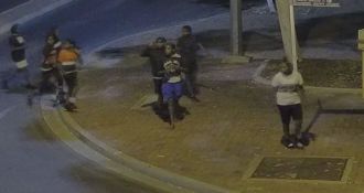 Police are seeking public assistance to identify the female in the grey shirt and the female in the blue shorts.