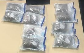 3.976kgs of drugs were found in possession of a 63 year old man travelling to Alice Springs last week.
