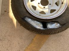 18 bags of cannabis (8+kg) were located secreted in car tyres in Alice Springs at the weekend. 