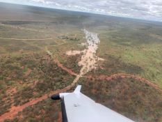 Recent heavy rainfall across the Tanami Desert region has caused localised flooding in the area