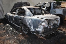 Image of burnt vehicles. Please credit NTPFES if used.